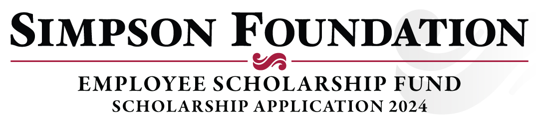 Simpson Foundation Employee Scholarship Banner Graphic